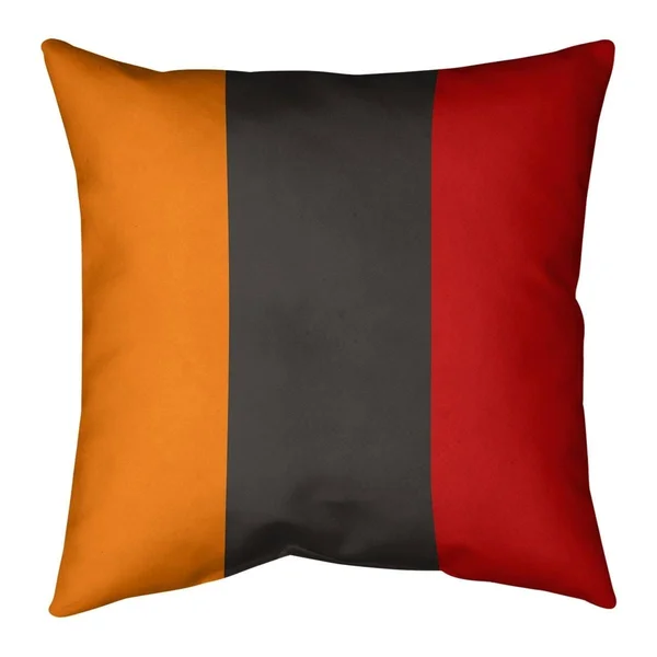 Tampa Bay Tampa Bay Football Stripes Pillow-Faux Suede - 18 x 18 - Square - Zipper Closure - Large - Removable Cover - Accent