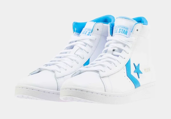 Converse Pro Leather Hi White Coast Blue