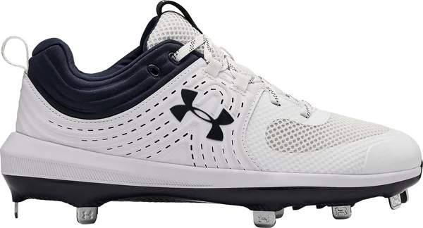 Under Armour Women's Glyde Metal Fastpitch Softball Cleats - White