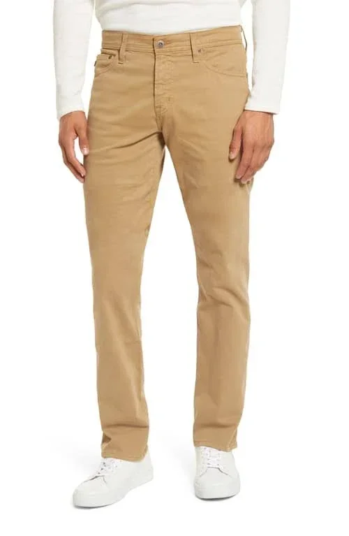 Men's Ag Everett Sud Slim Straight Fit Pants - Size 30 x 32 - Beige