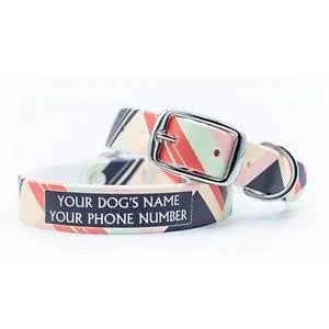 C4 Colorblocked Warm Waterproof Hypoallergenic Personalized Dog Collar, X-Large