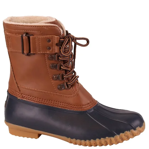 JBU by Jambu Women's Ontario Duck Boots: 8.5/Navy-Tan Jambu