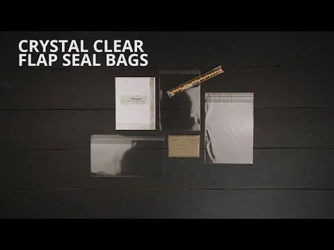ClearBags - Large Adhesive Flap Clear Bags for Movie Posters and Collectibles - Bag Size: 27 7/16x22 x 41 1/4x22, 100 Bags, Cr