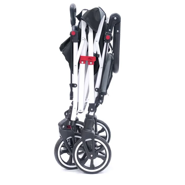 Push Pull Titanium Series Plus Folding Wagon Stroller with Canopy - Black Black/Gray, Assembly Required