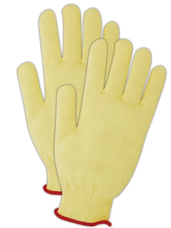 Magid CutMaster Medium Weight Kevlar Knit Gloves Size 7 - 12 Pairs, Yellow