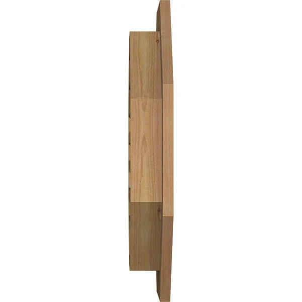 Ekena Millwork 30-in W x 30-in H Octagonal Gable Vent (35-in W x 35-in H Frame Size): Unfinished - Functional, Smooth Western Red