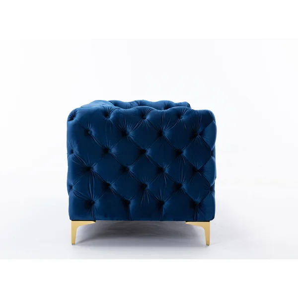 HOMEFUN Teal Velvet Upholstered Adjustable Hight Swivel Shell Task Chair - Blue