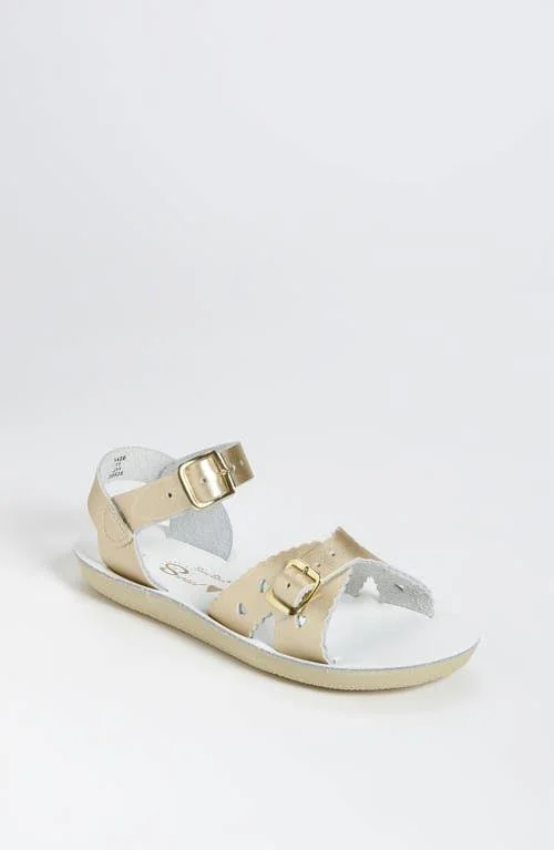 Salt Water Sandals by Hoy Sun San Sweetheart Sandal, Size 8 M in Metallic Gold at Nordstrom