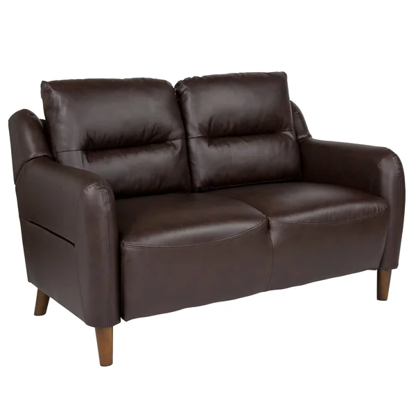 Lancaster Home LeatherSoft Loveseat - Size: Brown
