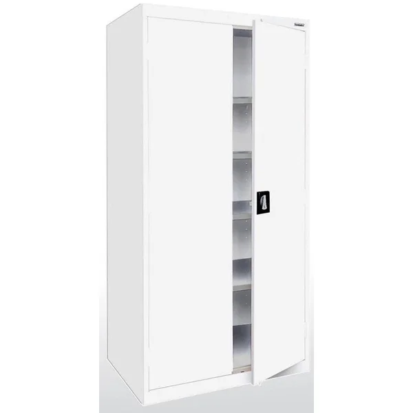 Sandusky Lee EA4R462472-22 Elite Series Storage Cabinet with Recessed Handle - White - 46 x 24 x 72 in.