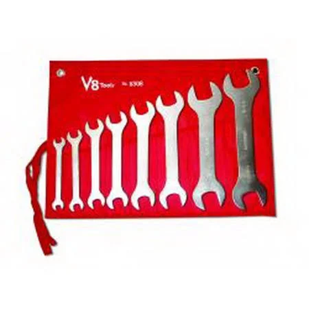 V8 Tools T8308 Super Thin Open End Wrench 8pc Set, SAE, Price/Set