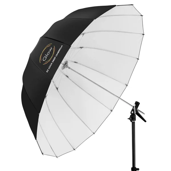 Glow Easy Lock X-Large Deep White Fiberglass Umbrella (65x22) Gl-el-65bw