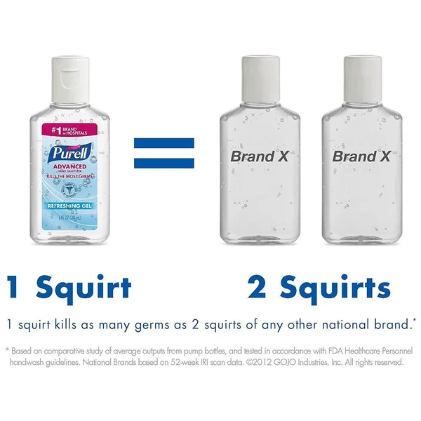 Purell Advanced Hand Sanitizer Refreshing Gel - 1 fl oz (24-Pack)