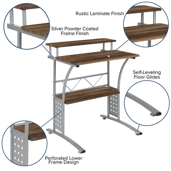Clifton Computer Desk White - Flash Furniture