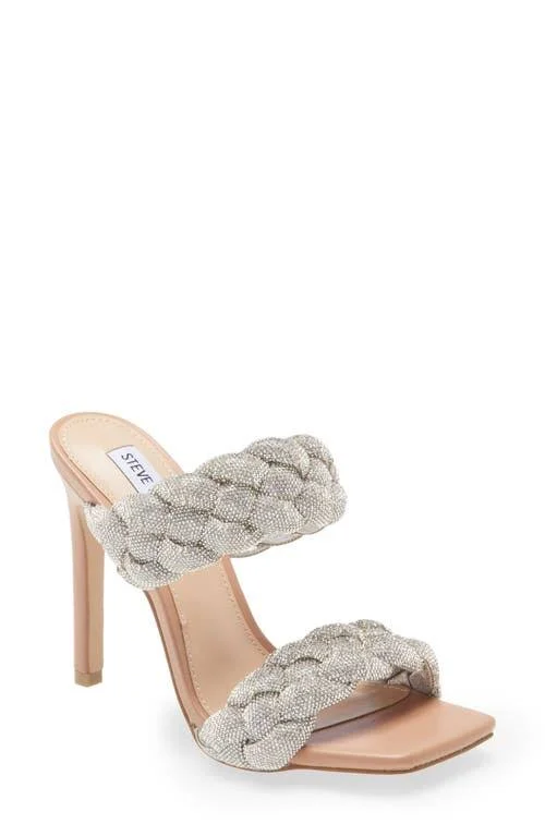 Steve Madden Kenley Sandal, Size 5.5 in Rhinestone at Nordstrom