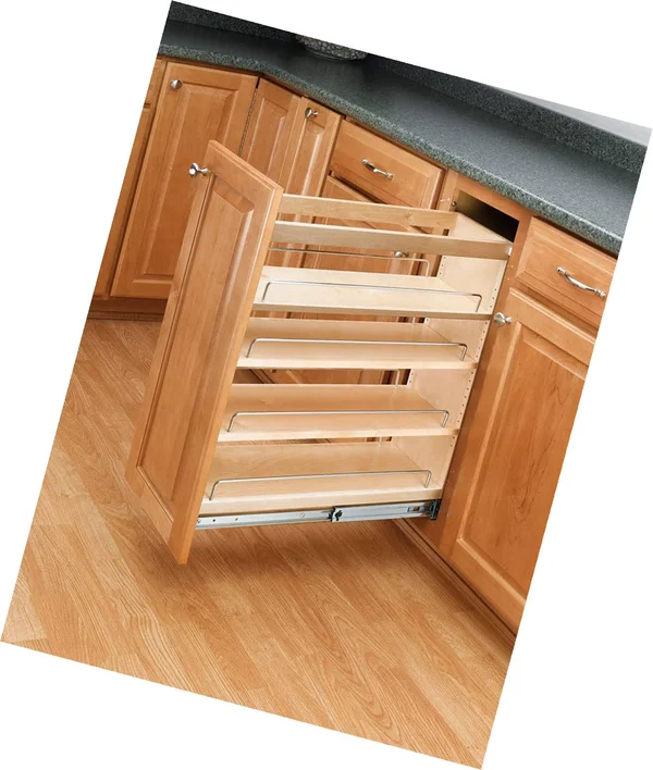 Rev-A-Shelf - 448-BC-5C - 5 in. Pull-Out Wood Base Cabinet Organizer
