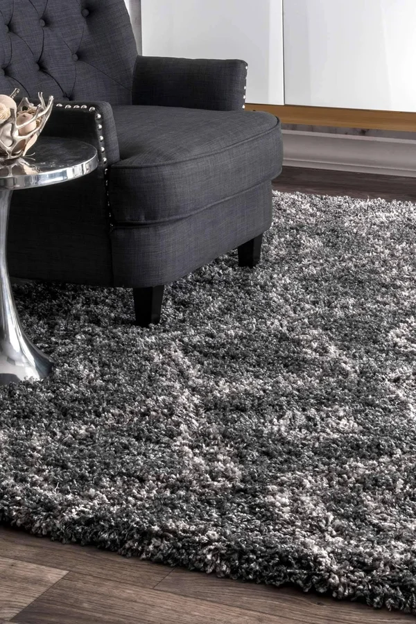 nuLOOM Iola Easy Shag OZSG18B Grey 4& x 6& Area Rug