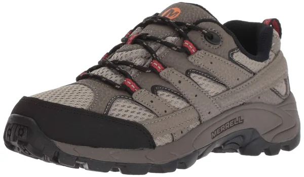 Merrell Moab 2 Low Lace Sneaker Bark Brown, Size 1 W Kids Shoes