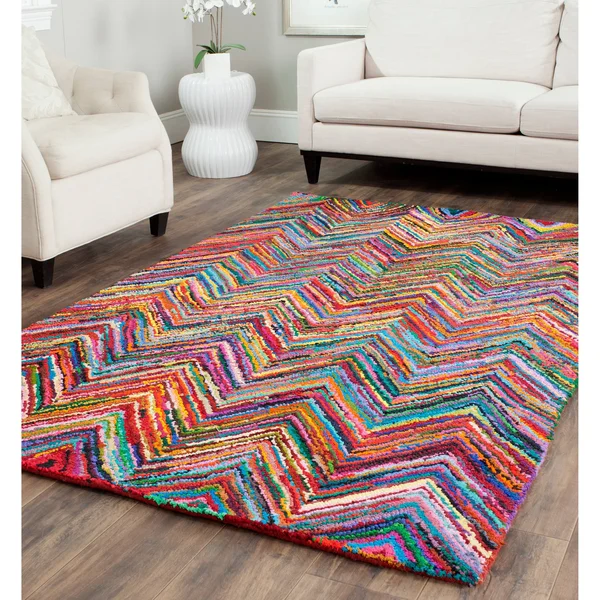 Safavieh Nantucket NAN141C 2&3x22 x 12&0x22 Runner Blue - Multi Area Rug