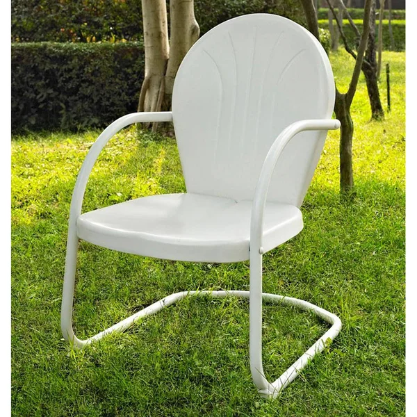 Crosley Furniture Griffith Metal Chair - White