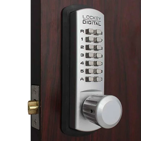 Lockey 3830DC Double Combination Mechanical Knob, Jet Black Marine Grade