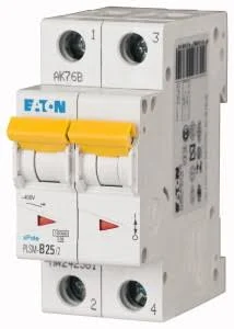 Eaton 242407 Miniature Circuit Breaker (mcb) PLSM-C25/2-MW