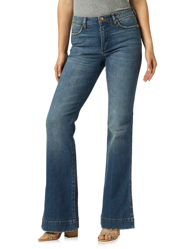 Wrangler Retro Flare Stretch Jean - Blue 29/32, Women's