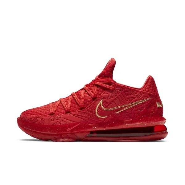 Nike Lebron 17 Low Ph Basketball Shoes in Red, Size: 12.5, CD5008-600