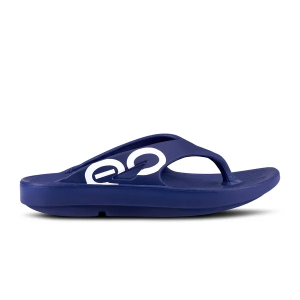 OOFOS OOriginal Sport Thong Matte Navy M6, W8