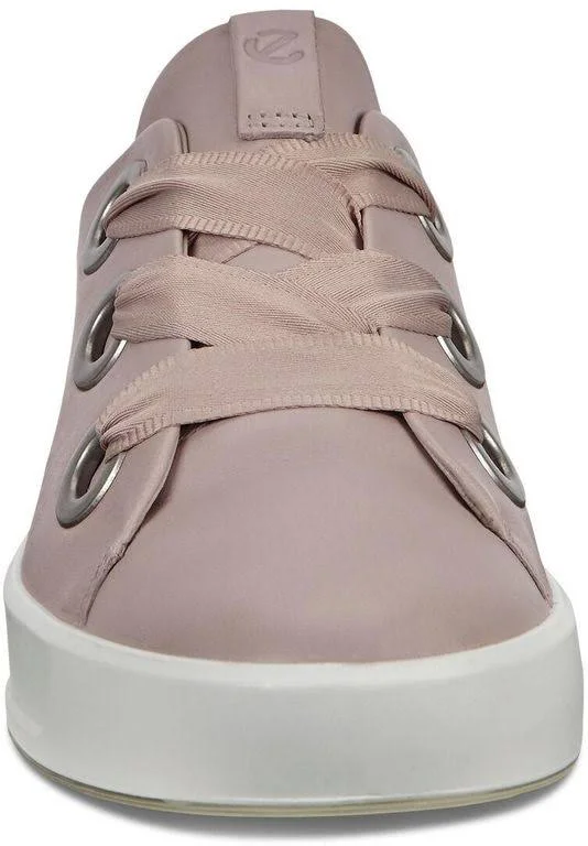 Ecco Soft 8 Womens 3-Eyelet Sneakers Size 5 Grey Rose