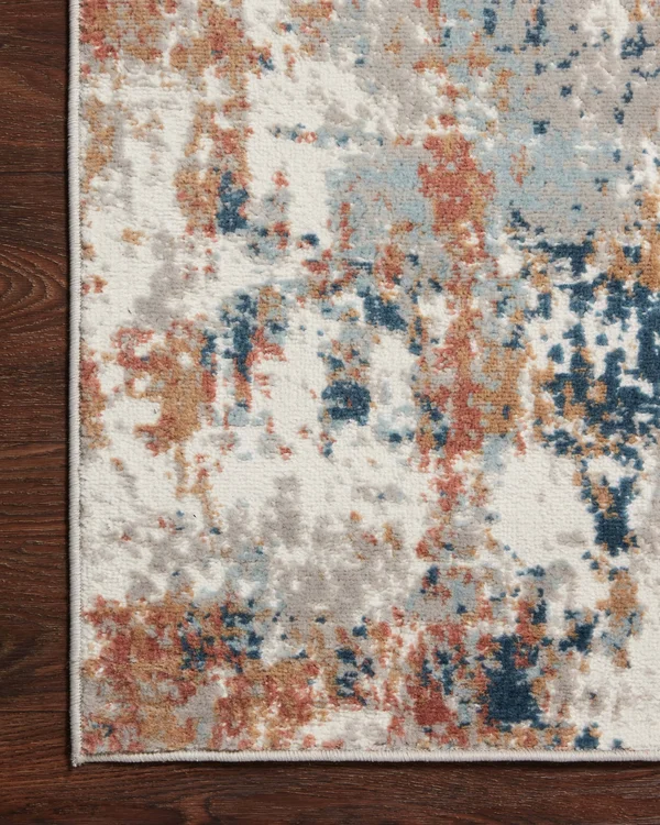 Loloi II Bianca BIA-03 Ivory Multi Rug - 6 ft 7 in x 9 ft 2 in