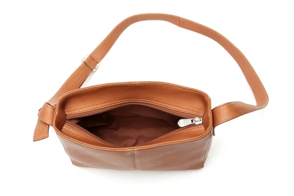 Le Donne Leather Top Zip Crossbody Bag (Tan)