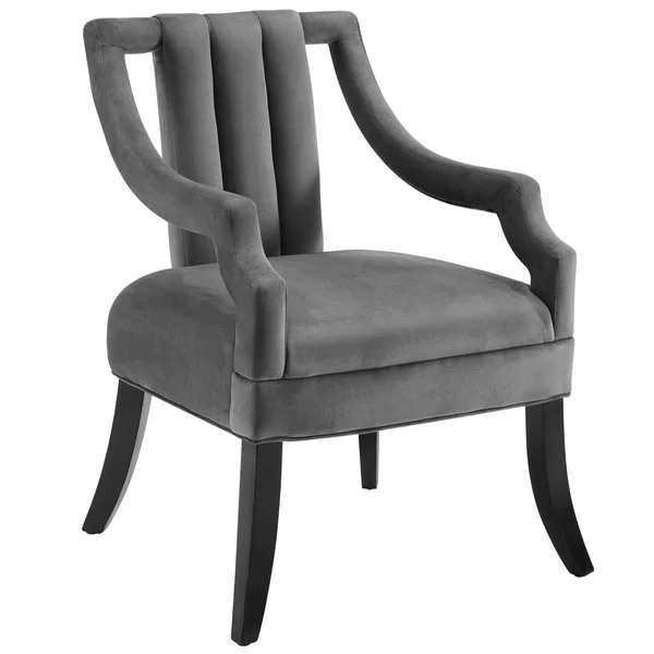 Modway Harken Accent Chair Performance Velvet Set of 2 Pink