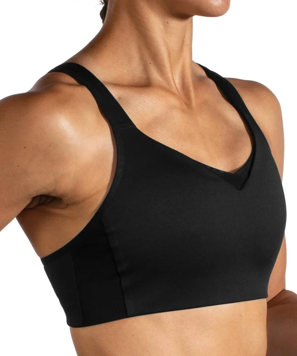 Brooks Drive Convertible Run Bra Black, 34, B