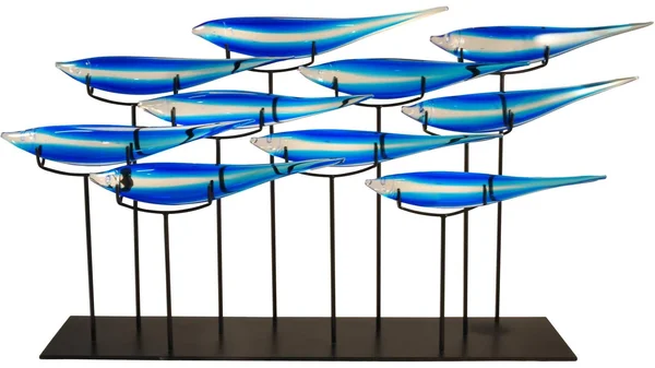 Dale Tiffany 10 Fish Blue Sculpture - AS14326