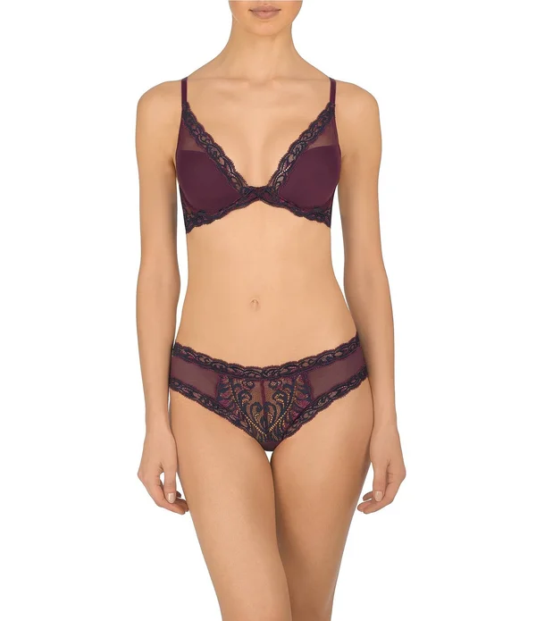 Natori Feathers Contour Plunge Bra - Midnight (730023) 36G