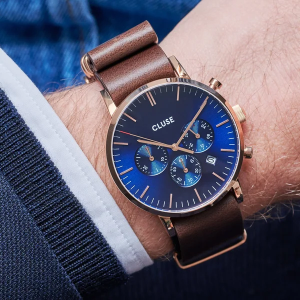 Cluse Aravis Chronograph Quartz Blue Dial Men's Watch Cw0101502008