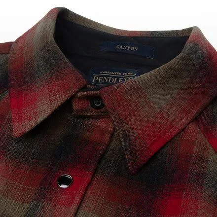 Pendleton Canyon Shirt - Men's Brown/Red Plaid - XXL