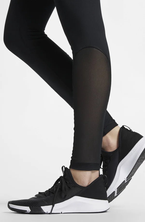 Nike Women's Pro Tights - Black - White - XL