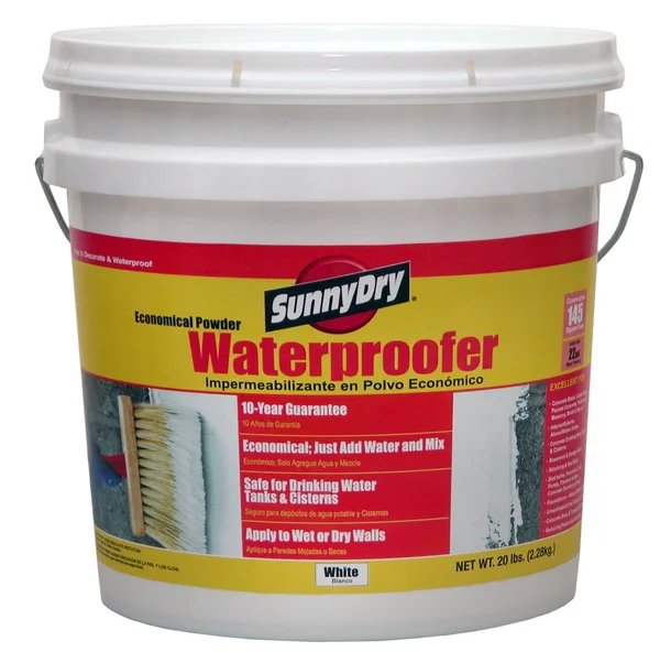 SunnyDry M120 White Powder Waterproofer, 20 lb. Pail