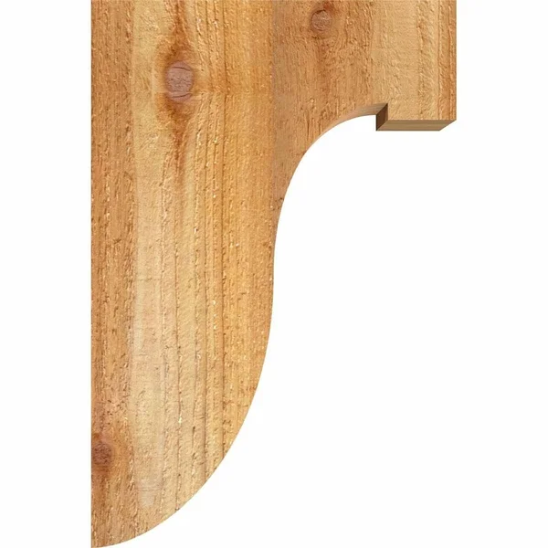 Ekena Millwork COR06X08X20DEL00RWR 6x22W x 8x22D x 20x22H Del Monte Rough Sawn Corbel - Western Red Cedar