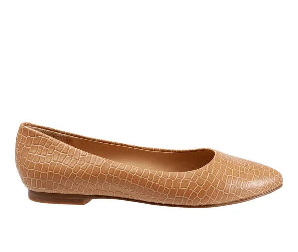 Trotters Women's Estee, Size: 5, Nude Croco Leather