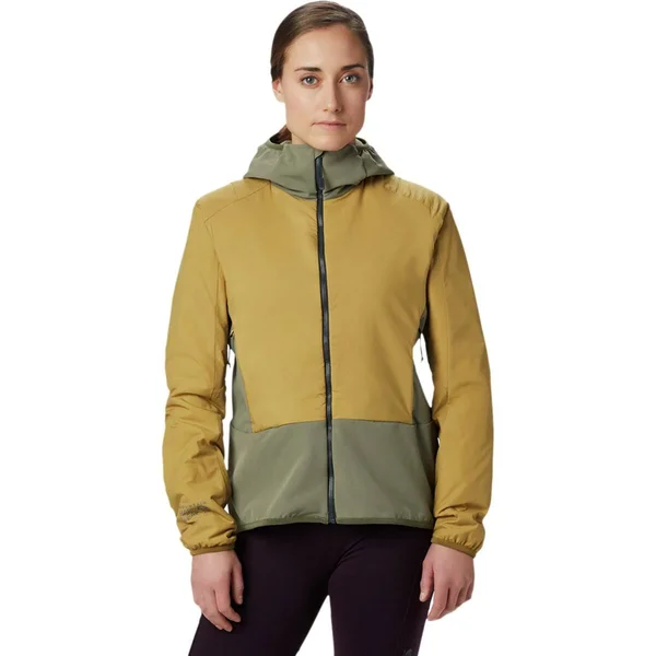 Mountain Hardwear Women's Kor Strata Climb Hoody - Xs - Dark Bolt
