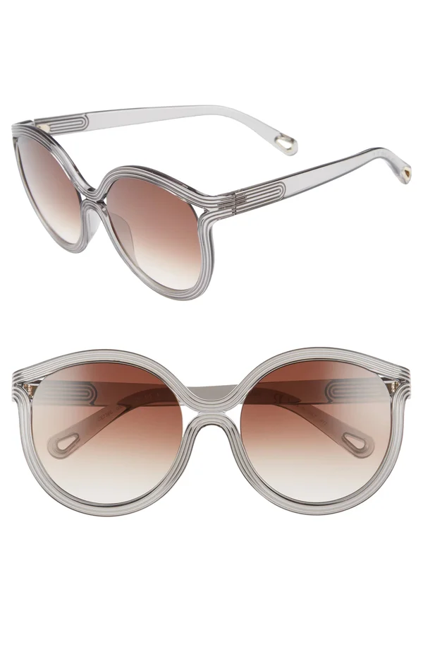 Chloe CE737S 035 Grey Square Sunglasses