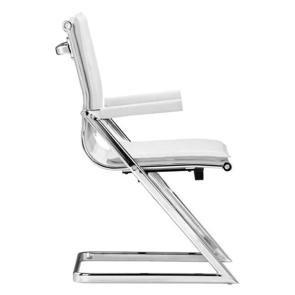 Brika Home Plus Conference Guest Chair in White - BR-370326