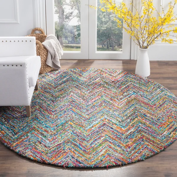 Safavieh Nantucket NAN141C 2&3x22 x 12&0x22 Runner Blue - Multi Area Rug