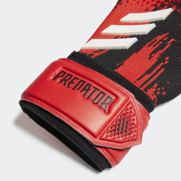 Adidas Predator 20 League Soccer Goalkeeper Gloves - Size 10, Black/Red