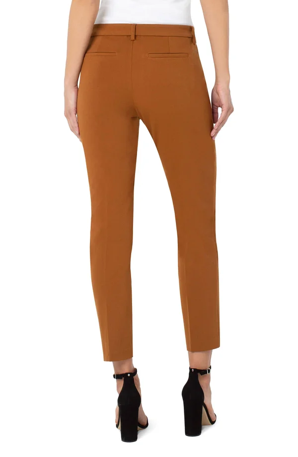 Women's Liverpool Kelsey Knit Trousers, Size 0 - Brown