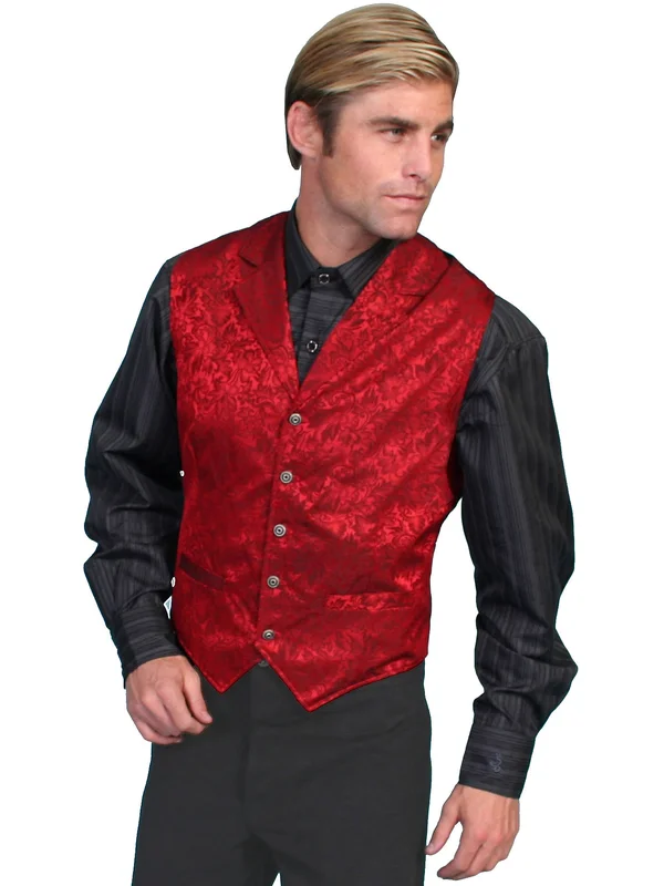 NewGroove Mens Wah Maker Twin City Vest - Red, Large, Men's