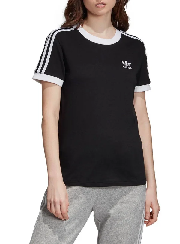 Adidas Originals 3 Stripes T-Shirt - Black - T-Shirts